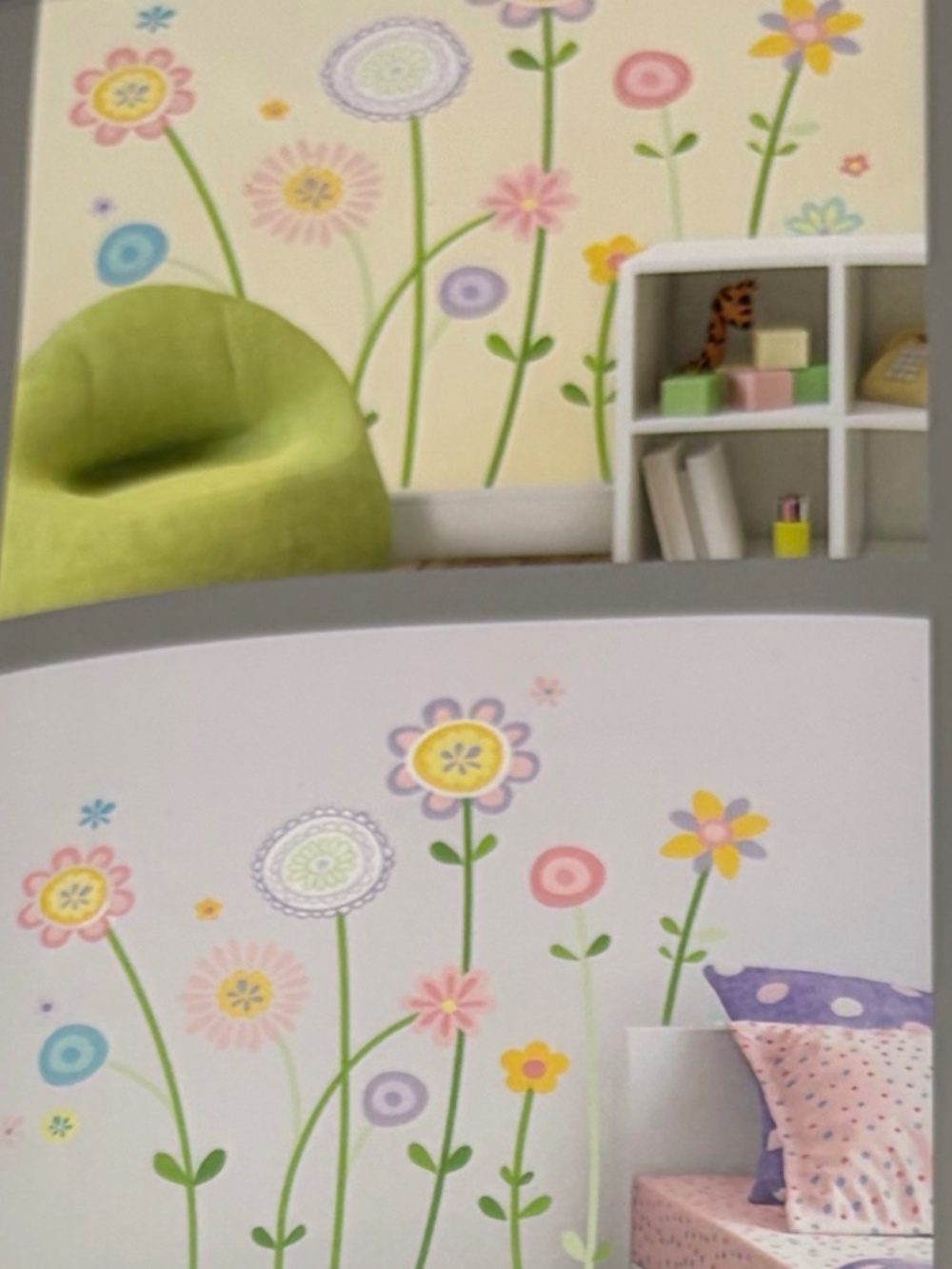 Lot 26 Studio Blossom Garden Flower Wall Decals 54x51 Nursery Girls Room NEW